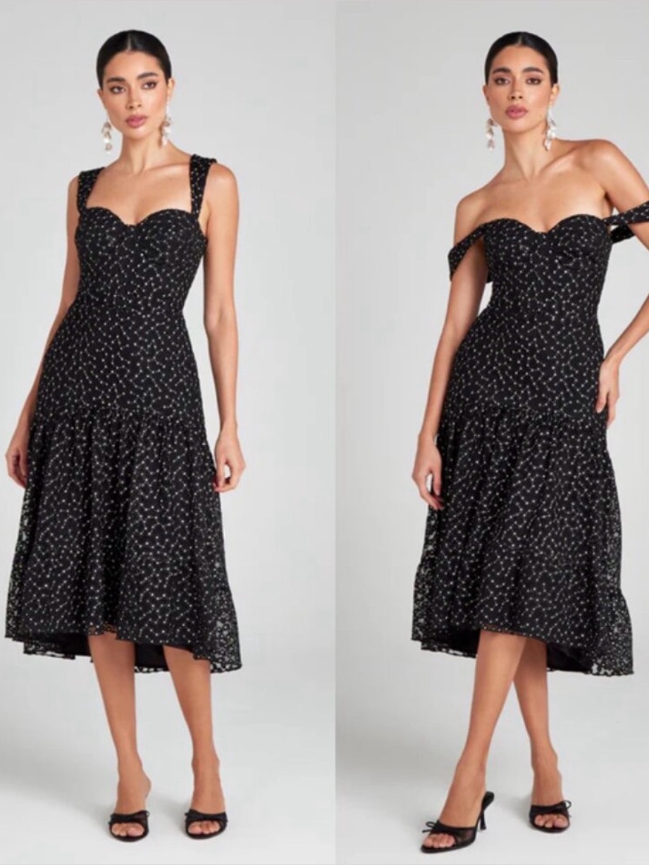 Nadine Merabi Black Madeline Dress